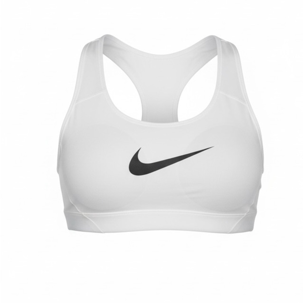 Nike Women’s Swoosh High Support Sports Bra white/black - Size L